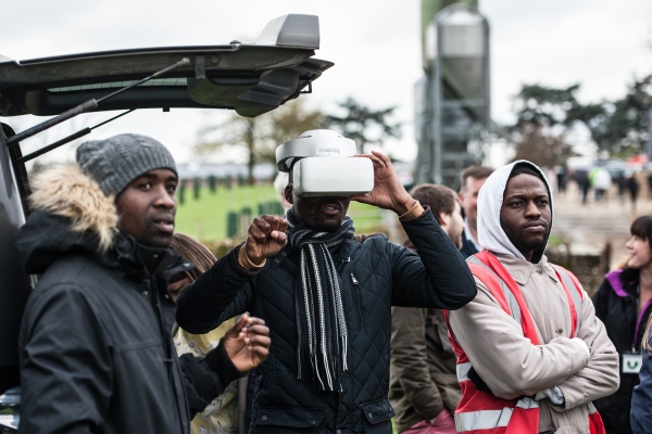 Students using VR headset