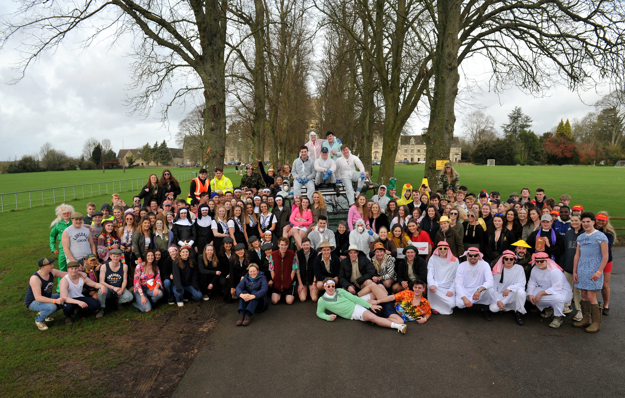 Students in fancy dress