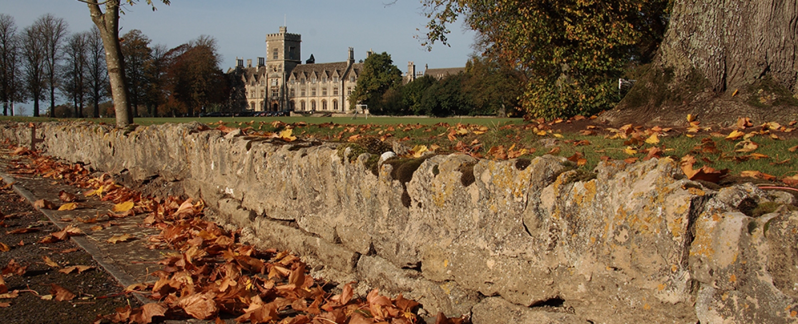 Dry stone wall around RAU campus