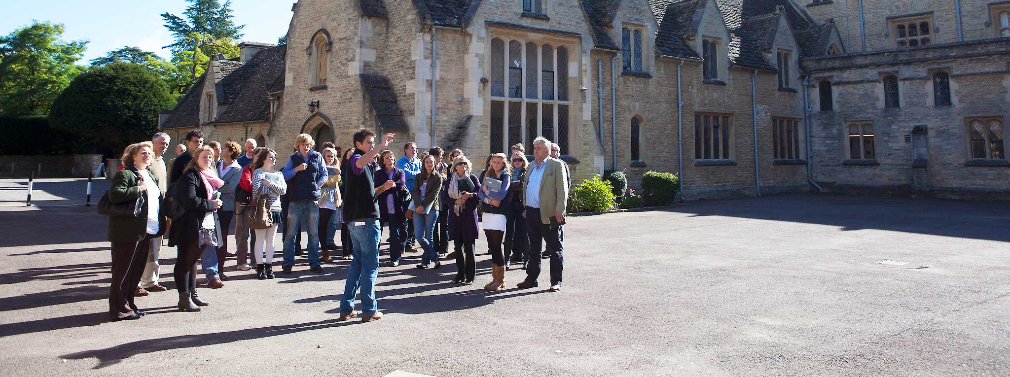 Students at an open day