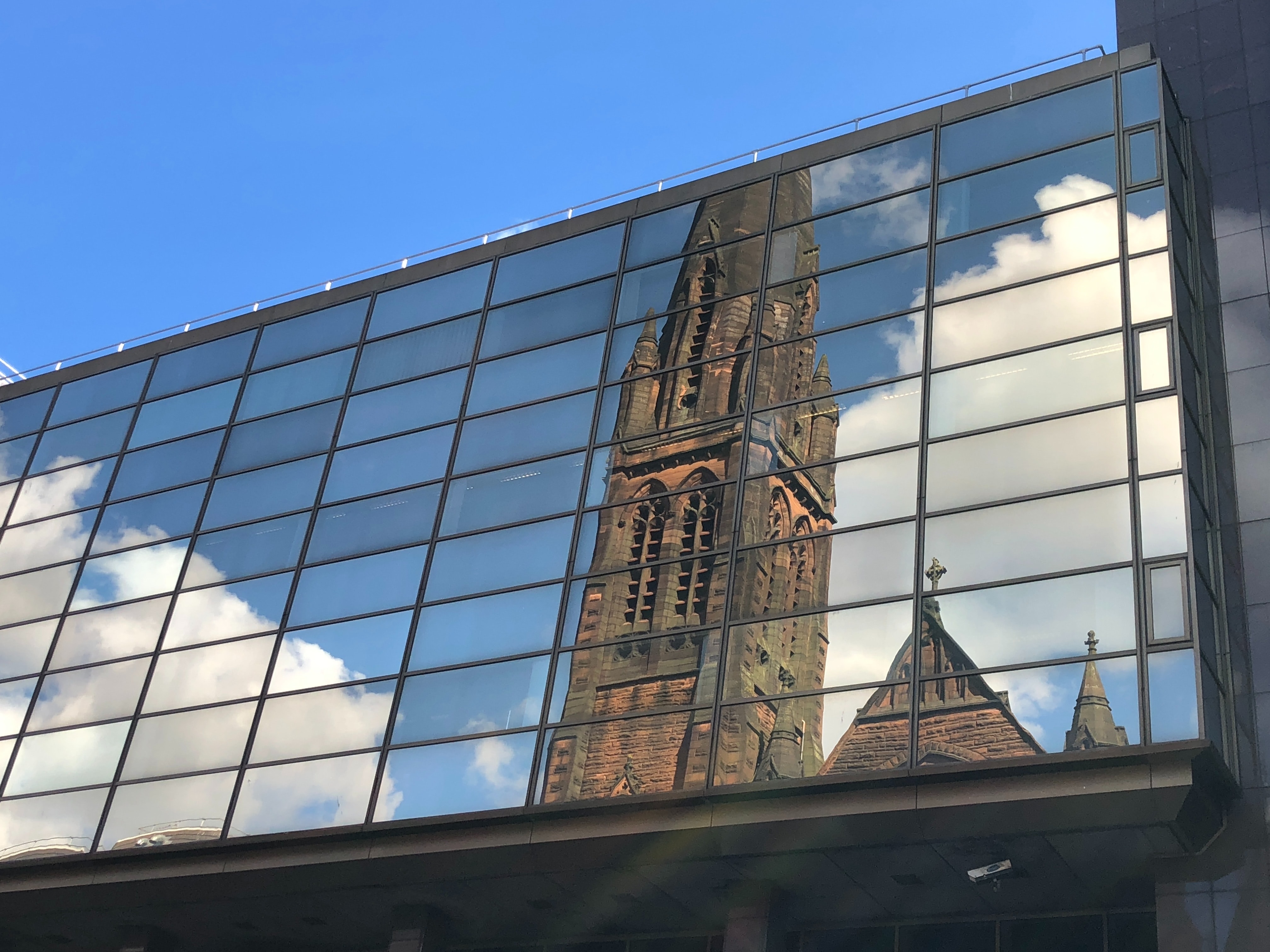 Glass building