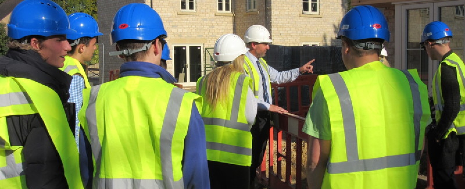 Real estate students on site visit
