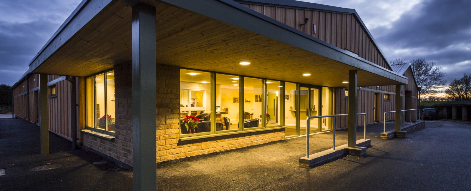 Rural Innovation Centre at night