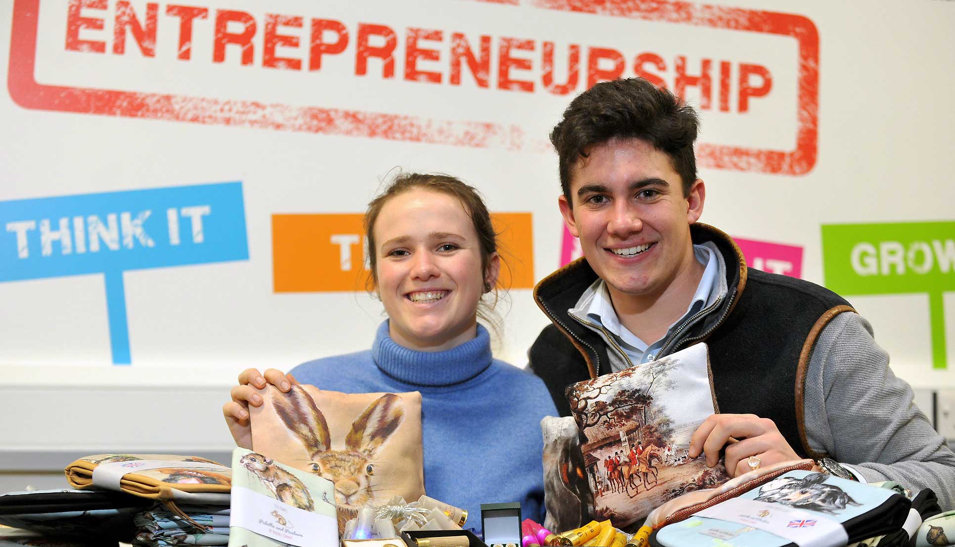 Two enterprise students