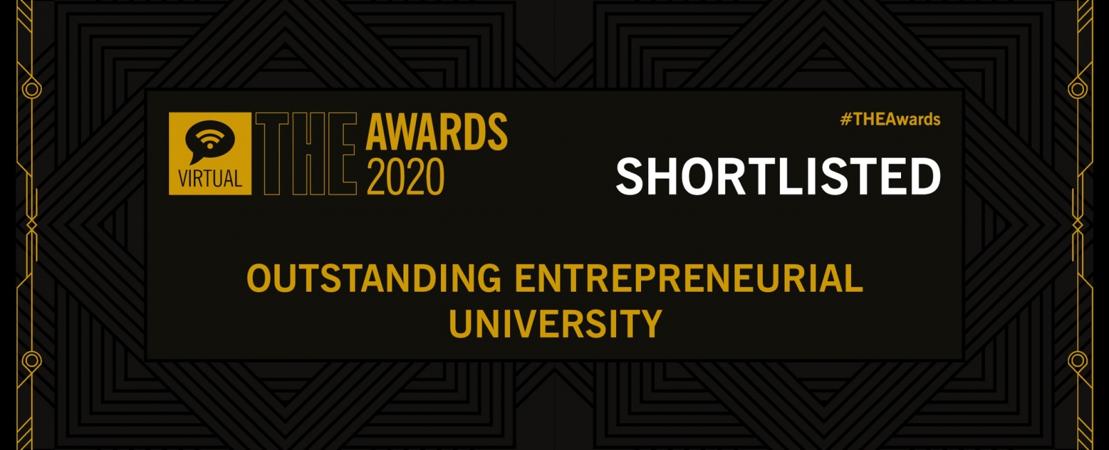 THE awards nomination for outstanding entrepreneurial university