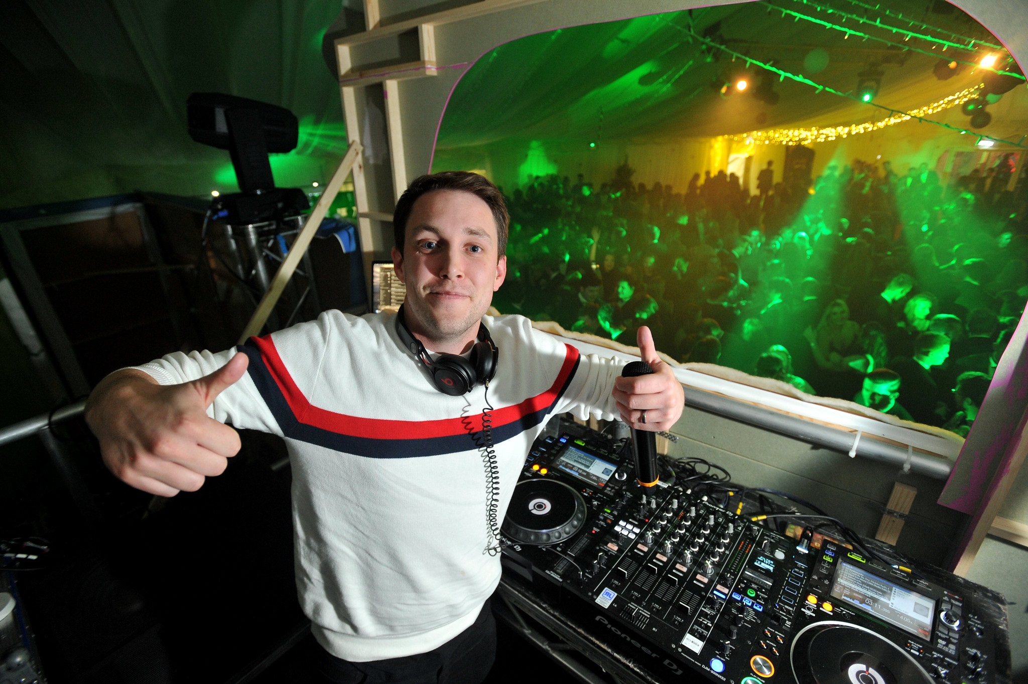 DJ at winter ball