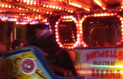 Fairground ride at May ball