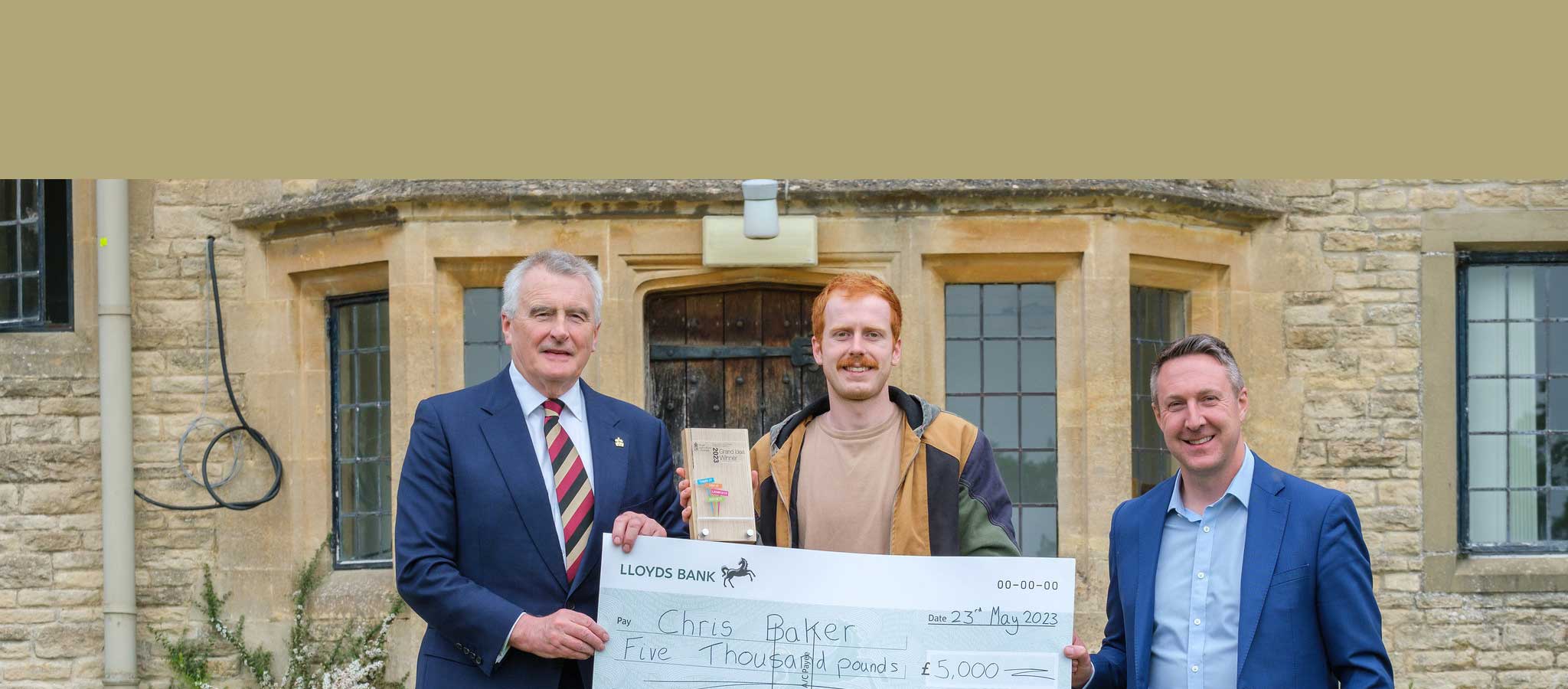 Chris Baker winner Grand Idea competition