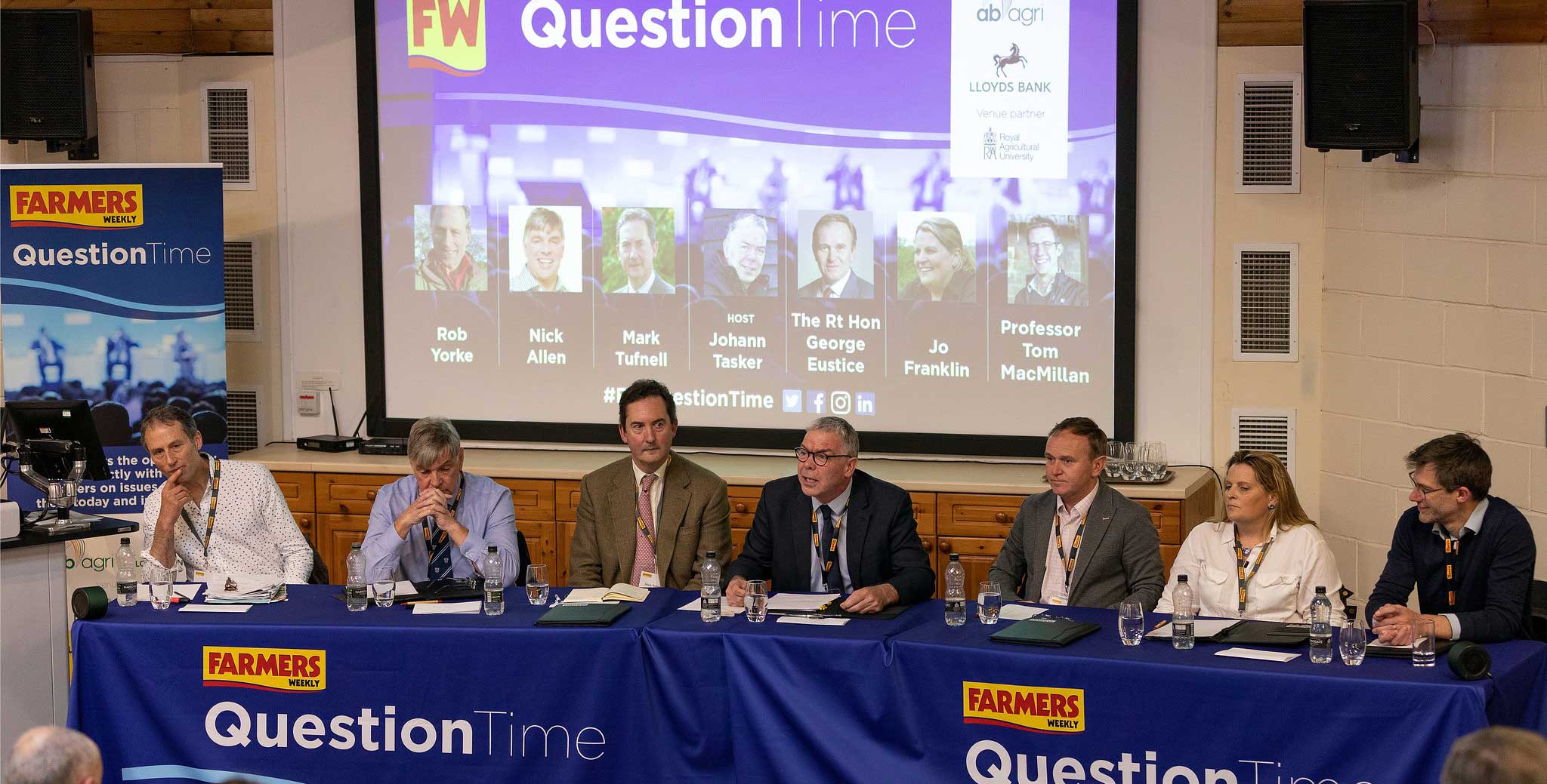 Farmers Weekly question time panel members
