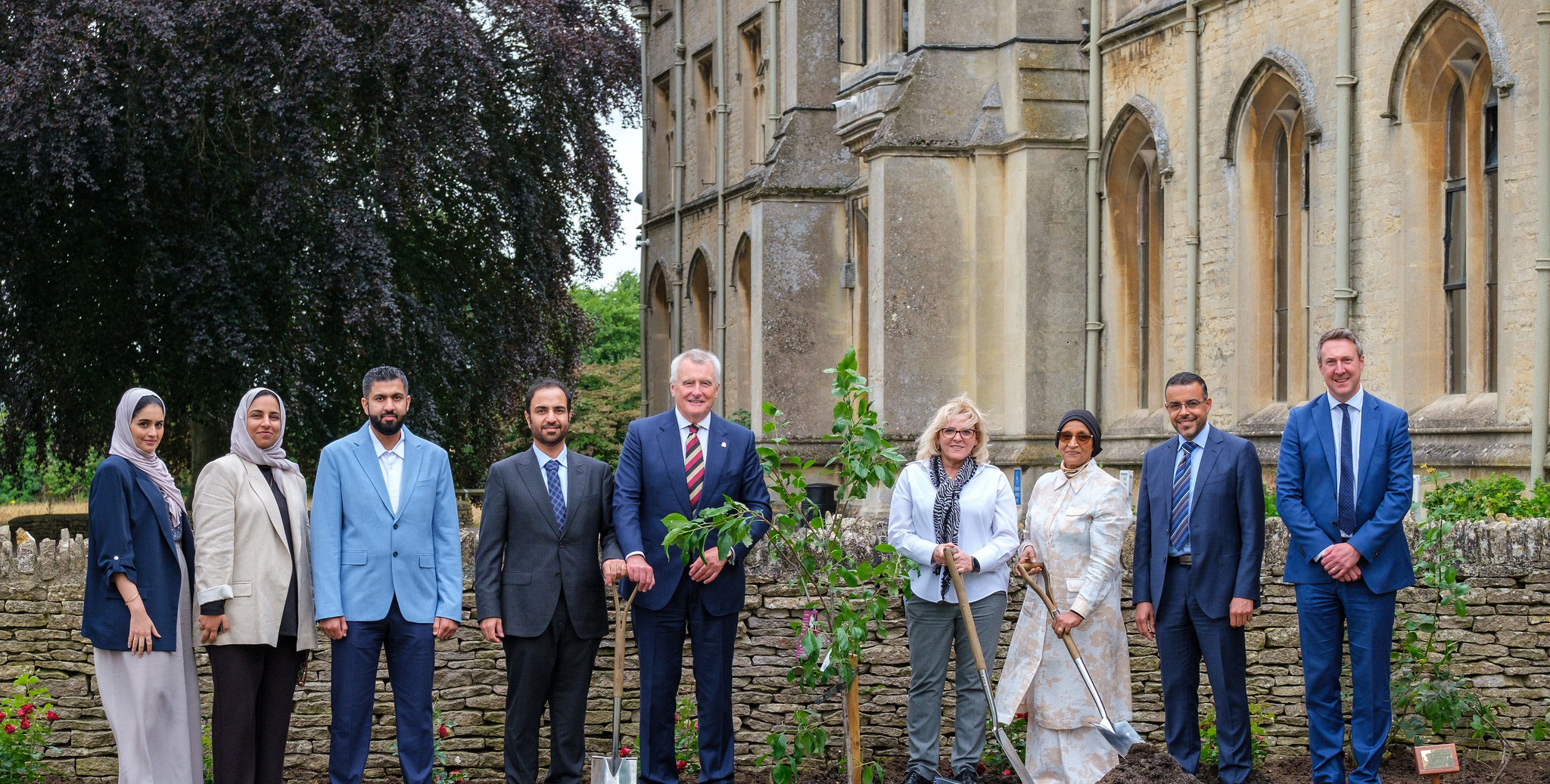 tree planting with delegation from emirate of sharjah