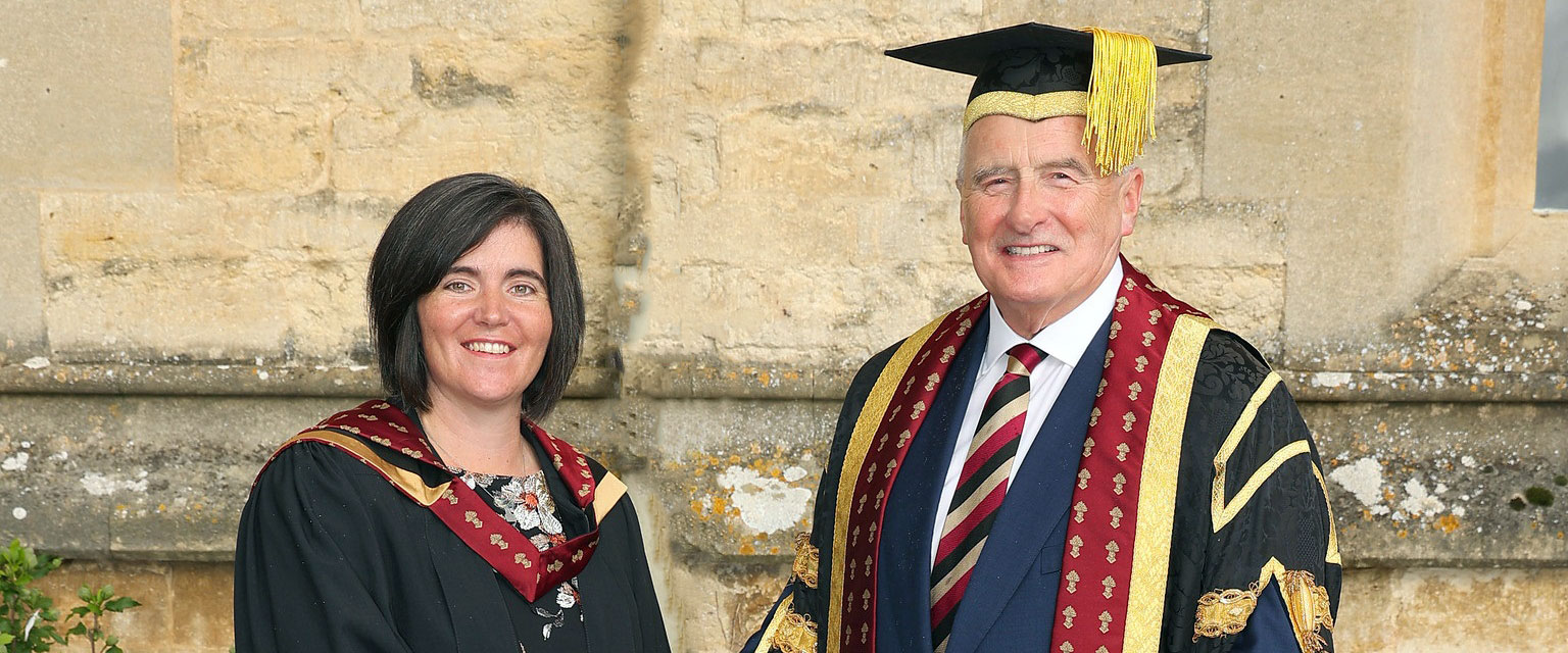 Abi reader and vice chancellor peter mccaffery