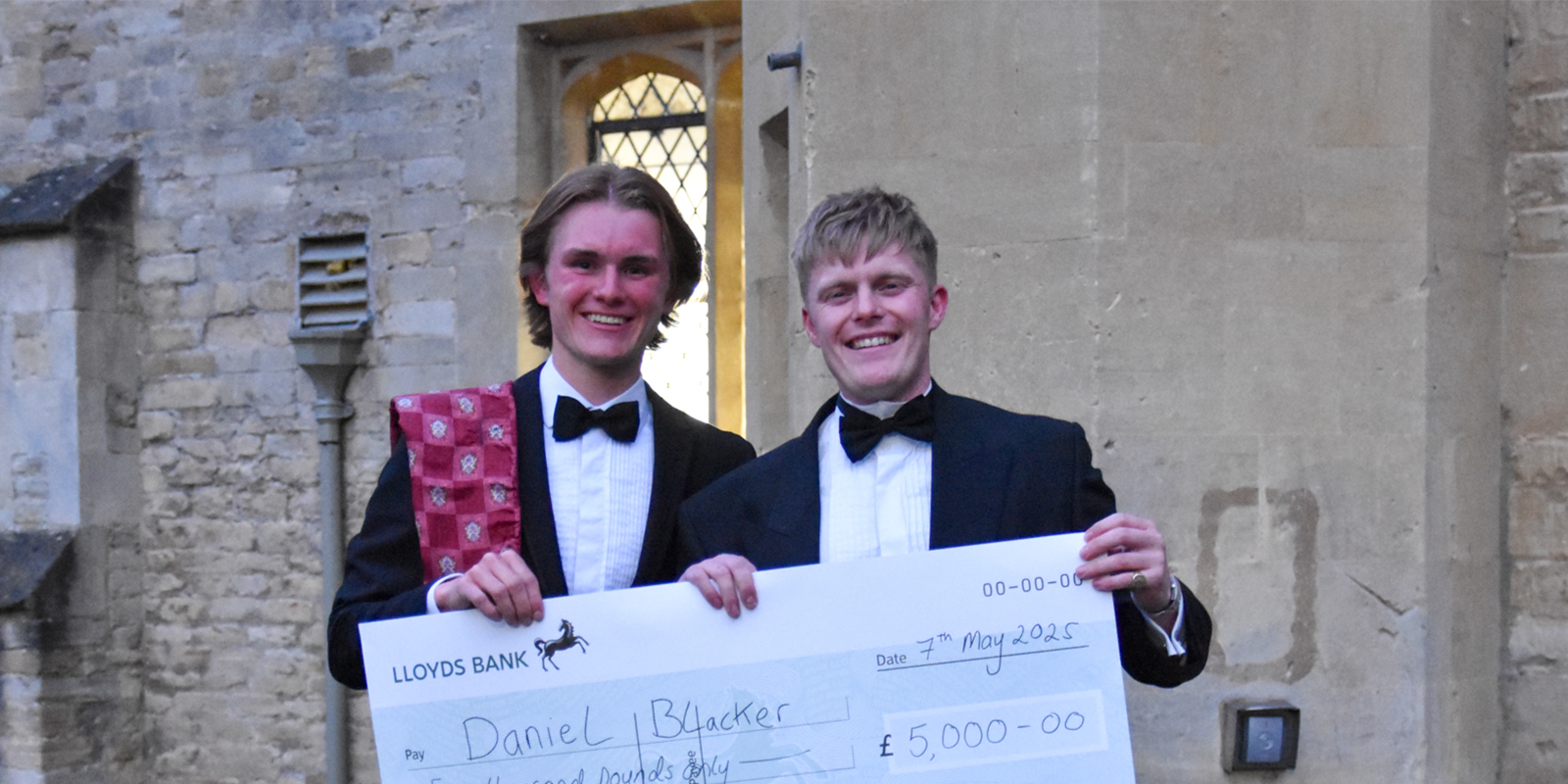 L-R: RAU Grand Idea 2025 runner-up Zachary Costello and RAU Grand Idea 2025 winner Daniel Blacker