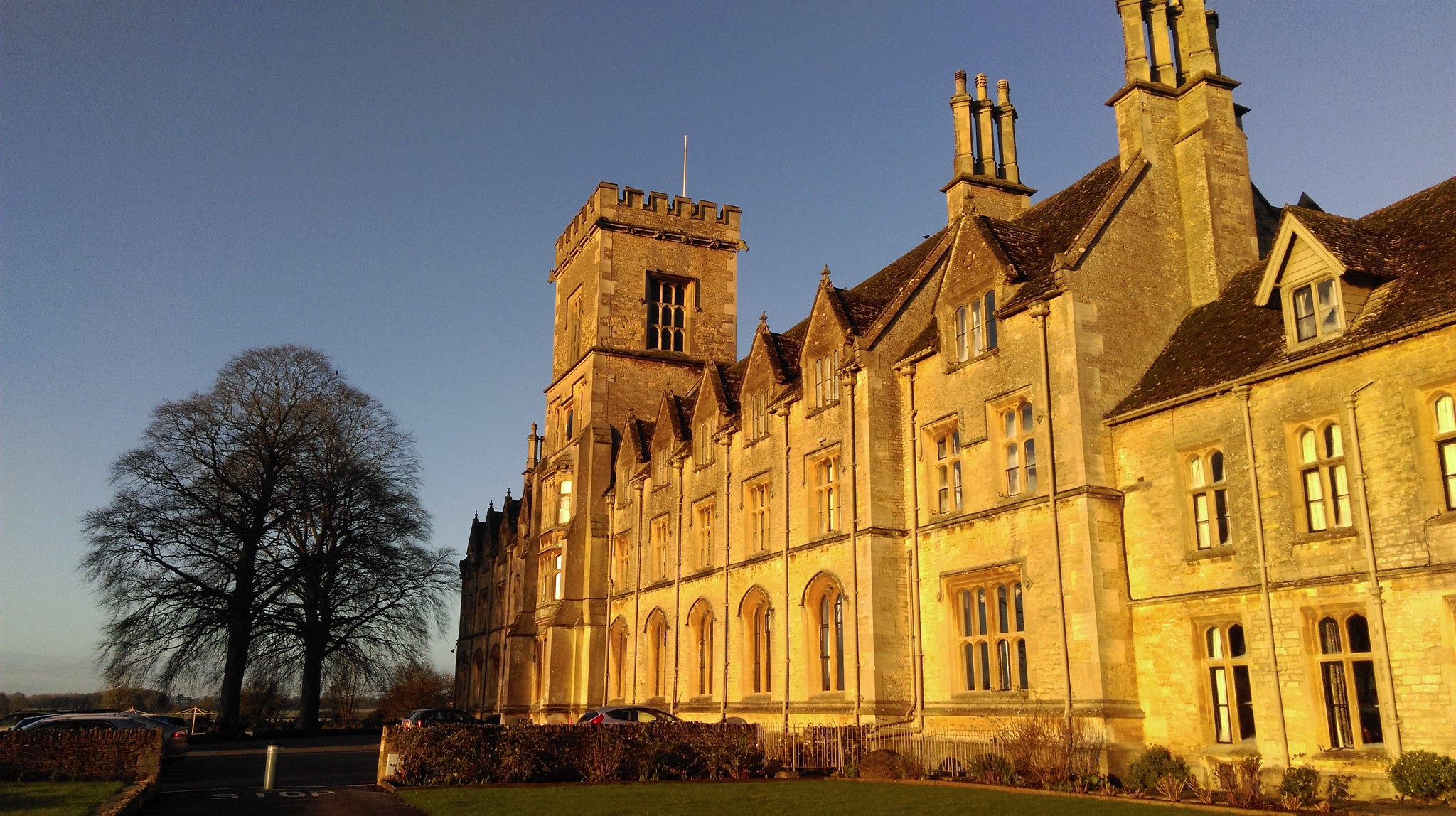 front of rau main building
