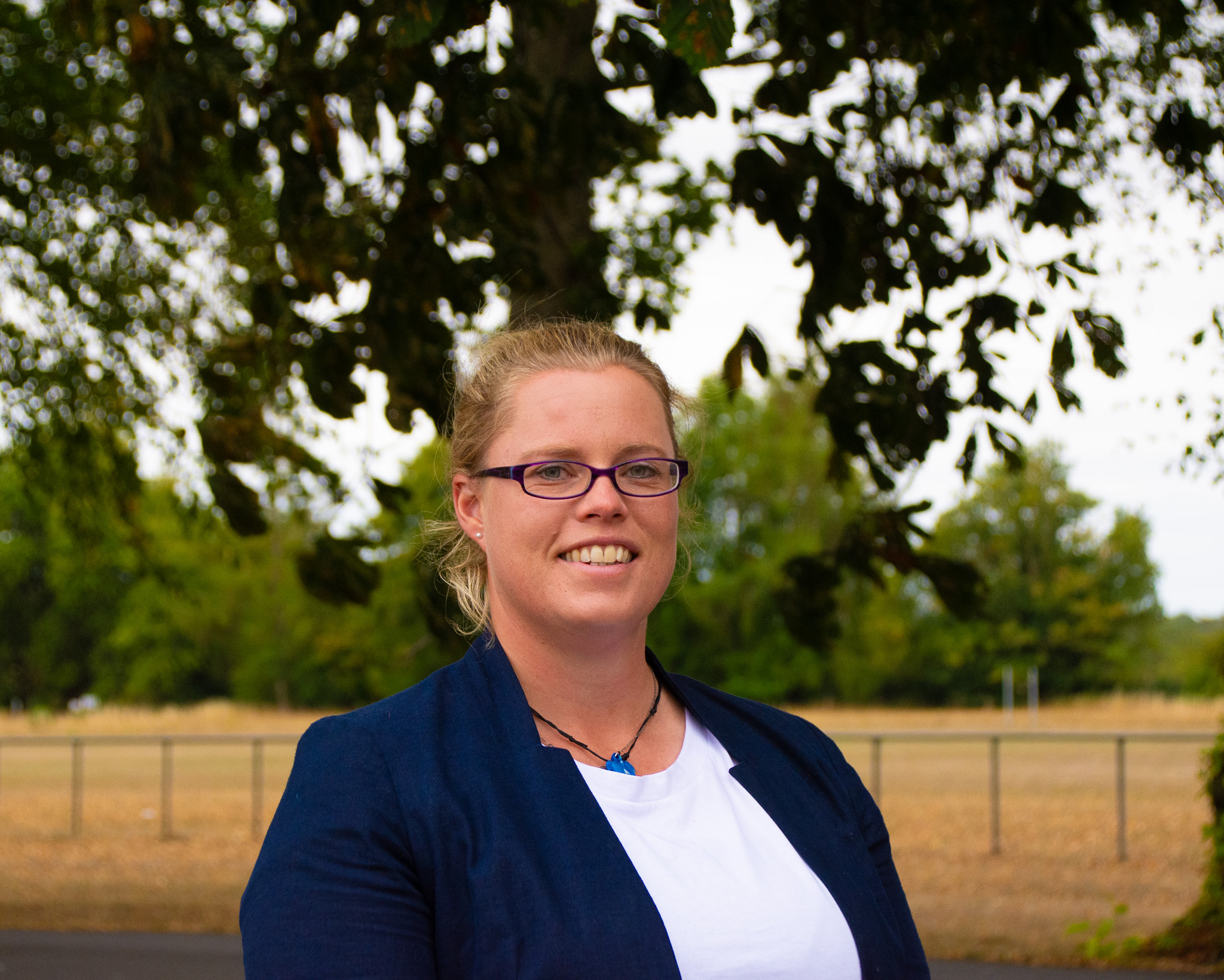 Landscape photo of a woman