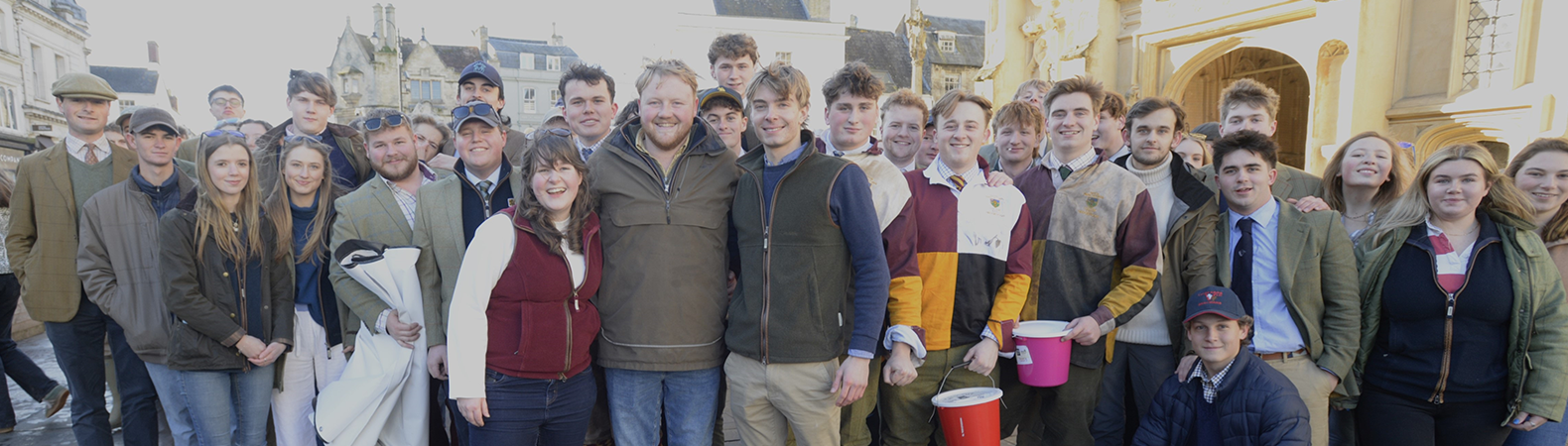 kaleb cooper and group of rau students