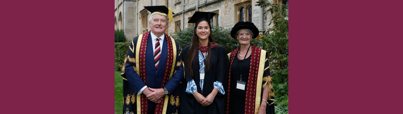 Professor Peter McCaffery, Rebecca Wilson and Dame Fiona Reynolds