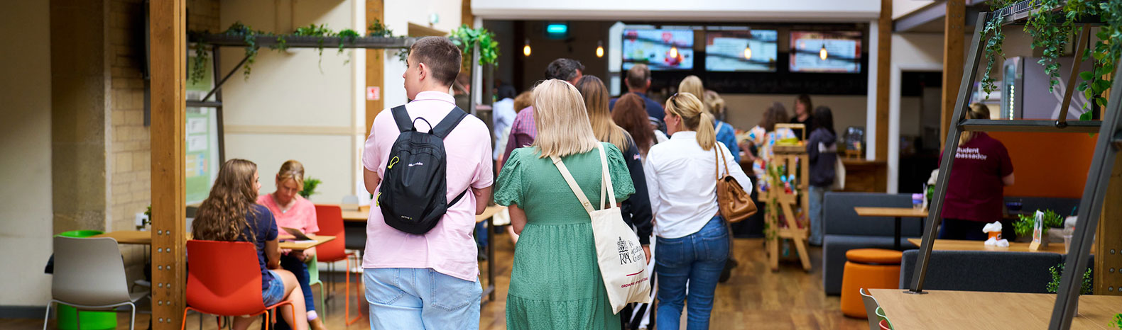 group of people on a campus tour