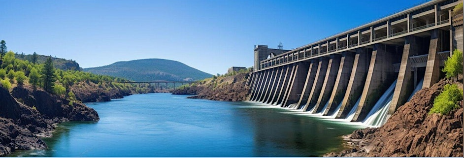 Large reservoir and dam