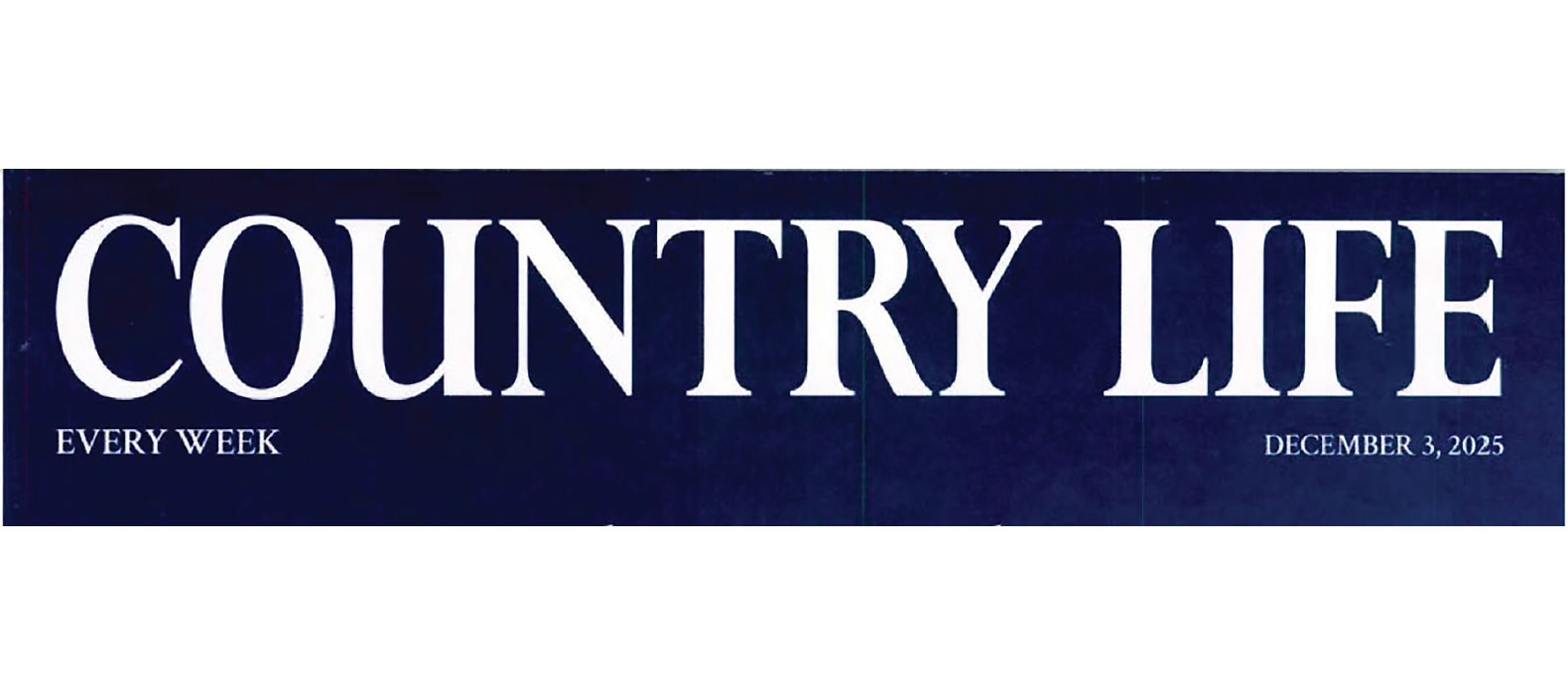 country life magazine masthead