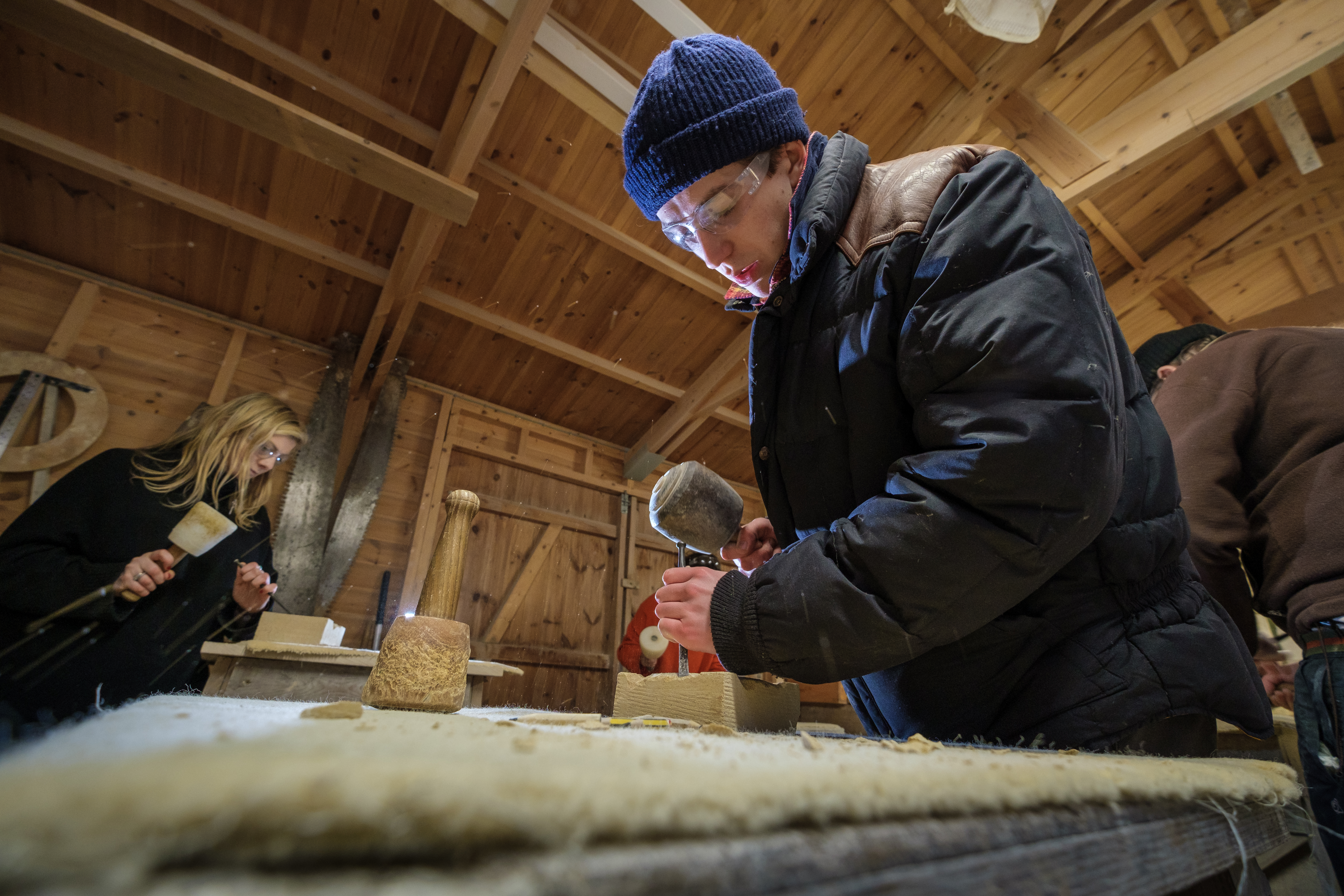 RAU student at Woodchester Mansion 