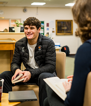 Student in an academic support session