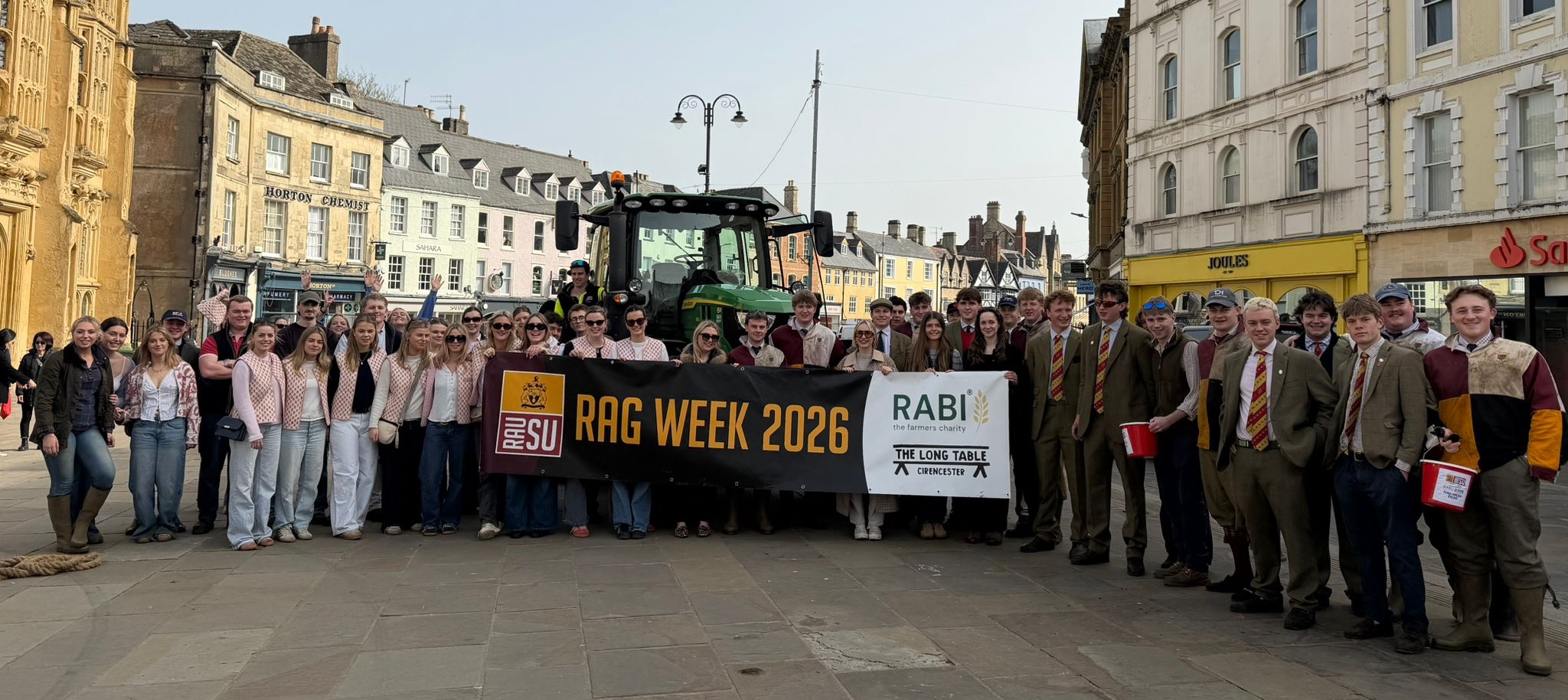Students at the RAG Week Tractor Pull