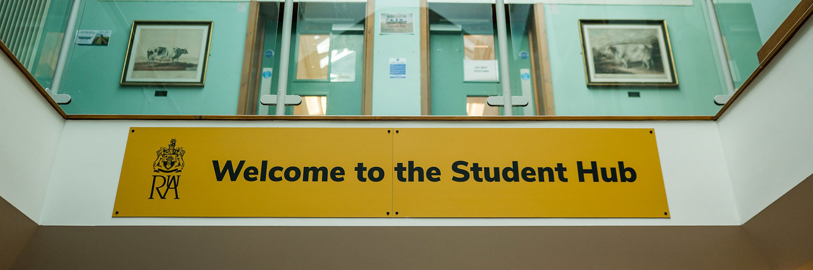 the student hub sign