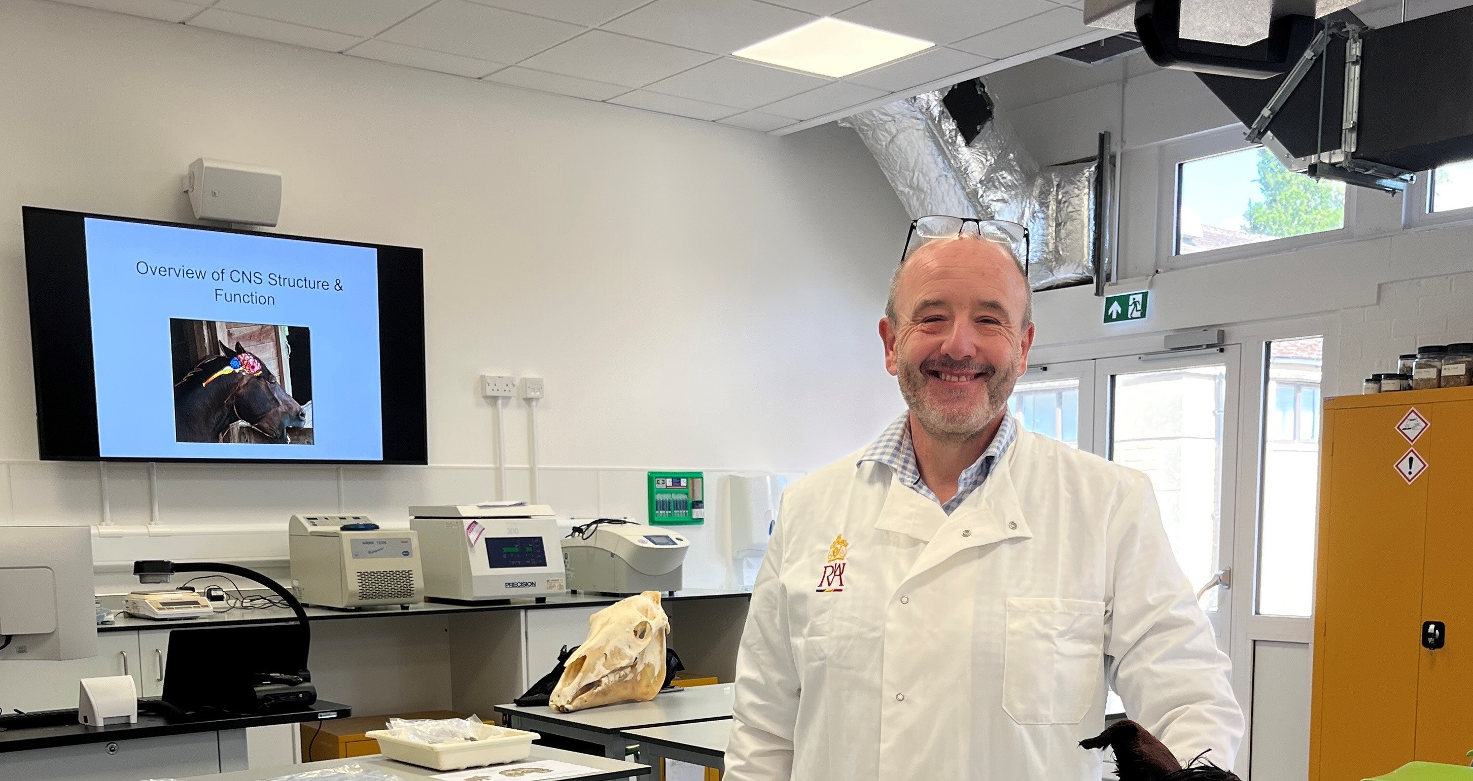 Andrew Hemmings in RAU lab