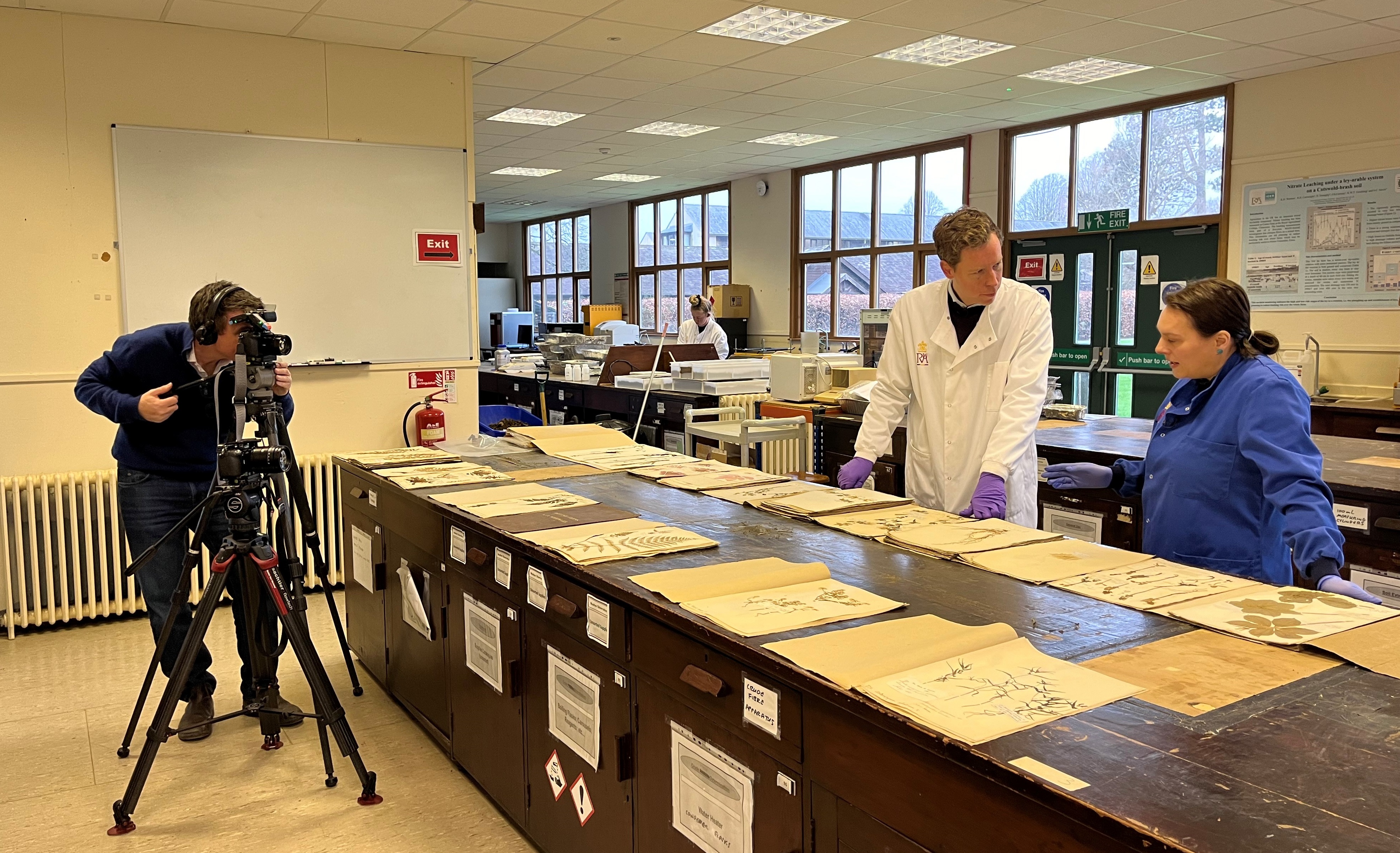 ITN filming with Kelly Hemmings
