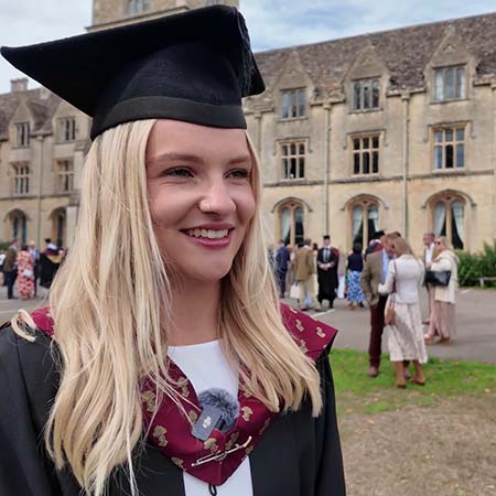 A student at Graduation