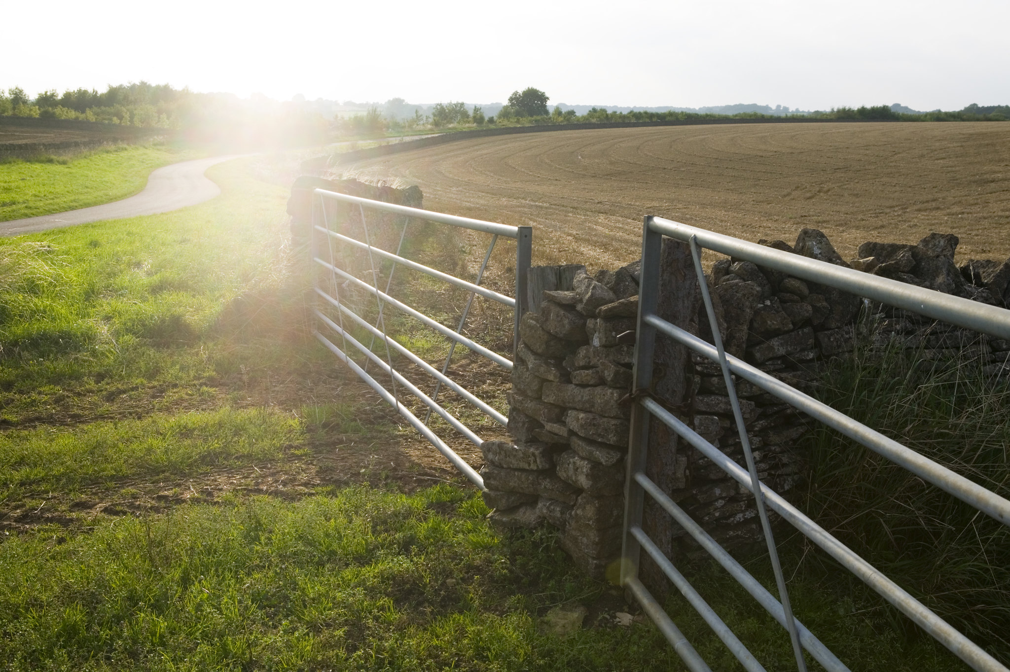 Gate into a field