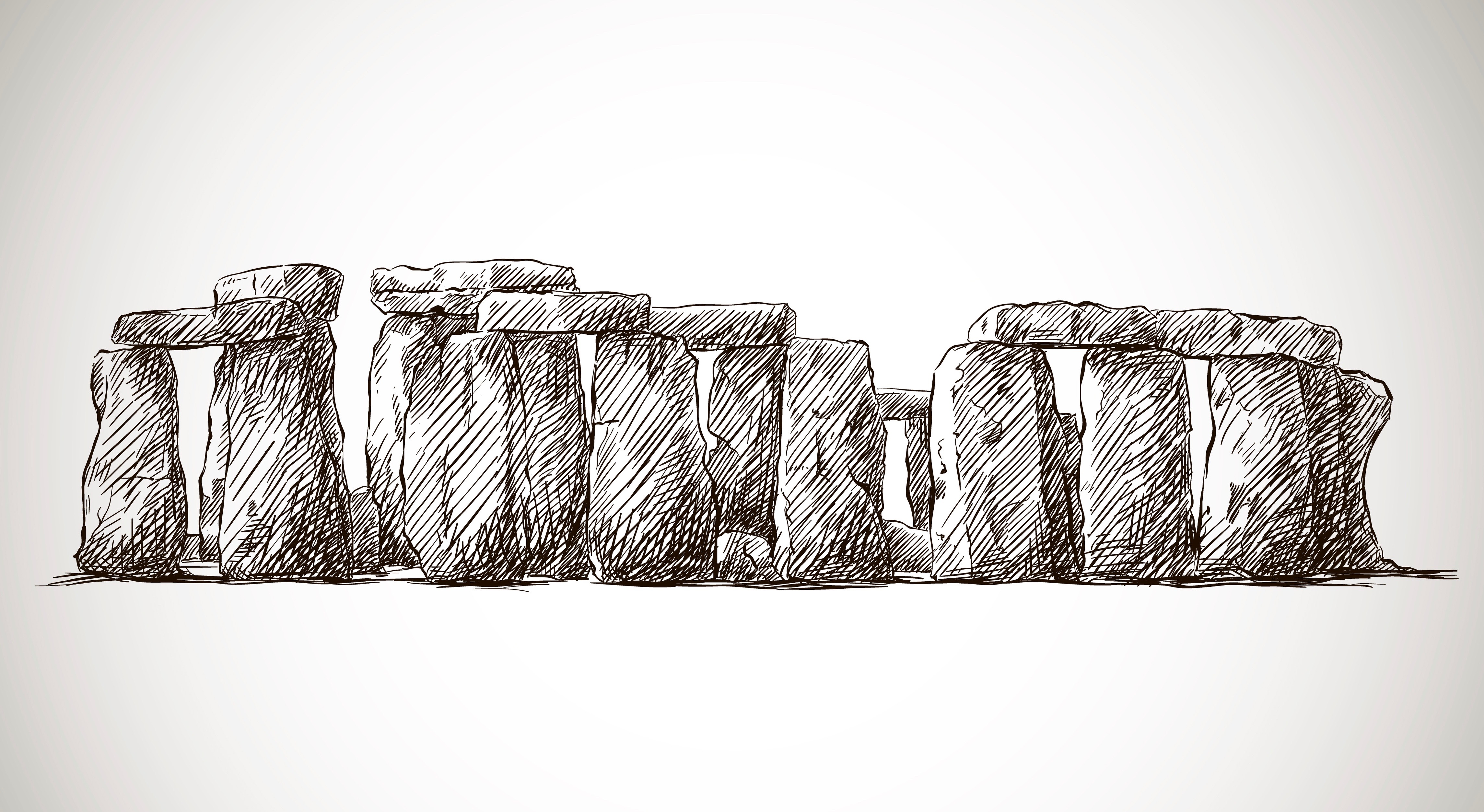 drawing of stonehenge