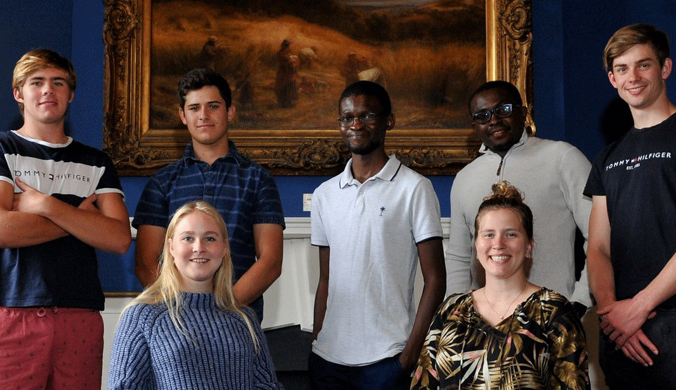 Group of international students