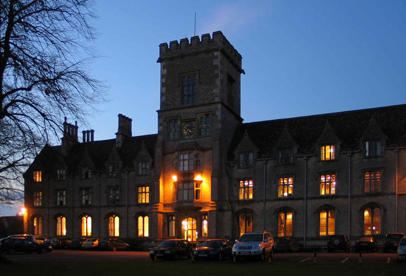 Main building by night