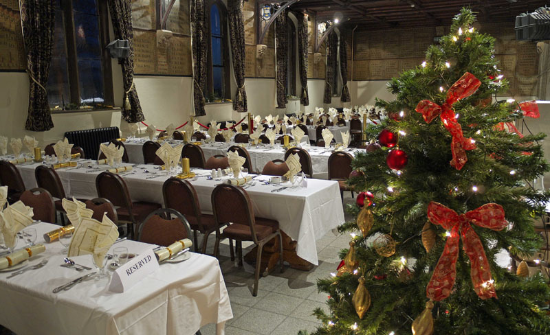Main dining room at Christmas