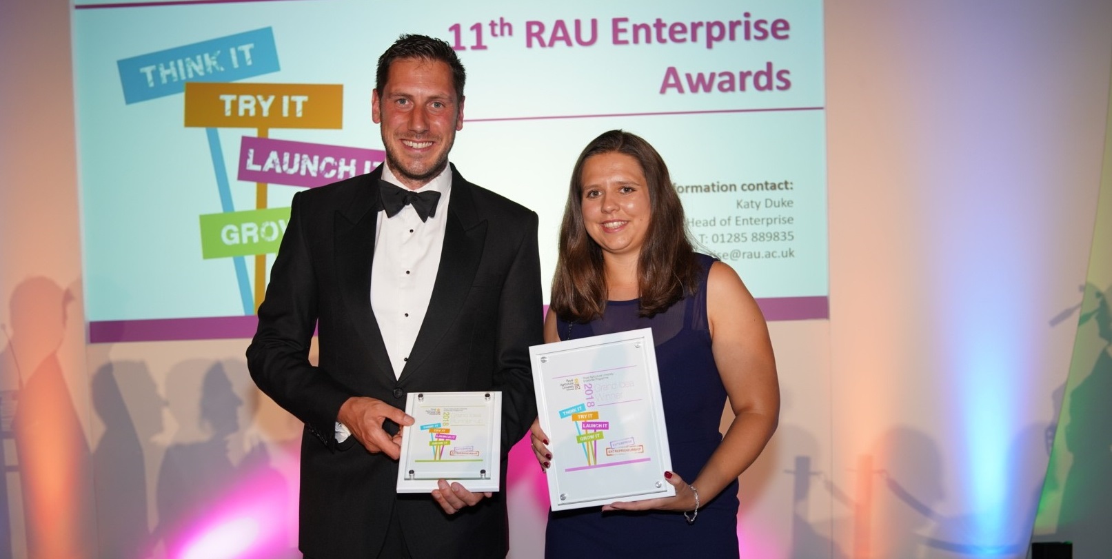Alex Dunn - Winner of Grand Idea competition 2018 with Alex Crawley, runner up
