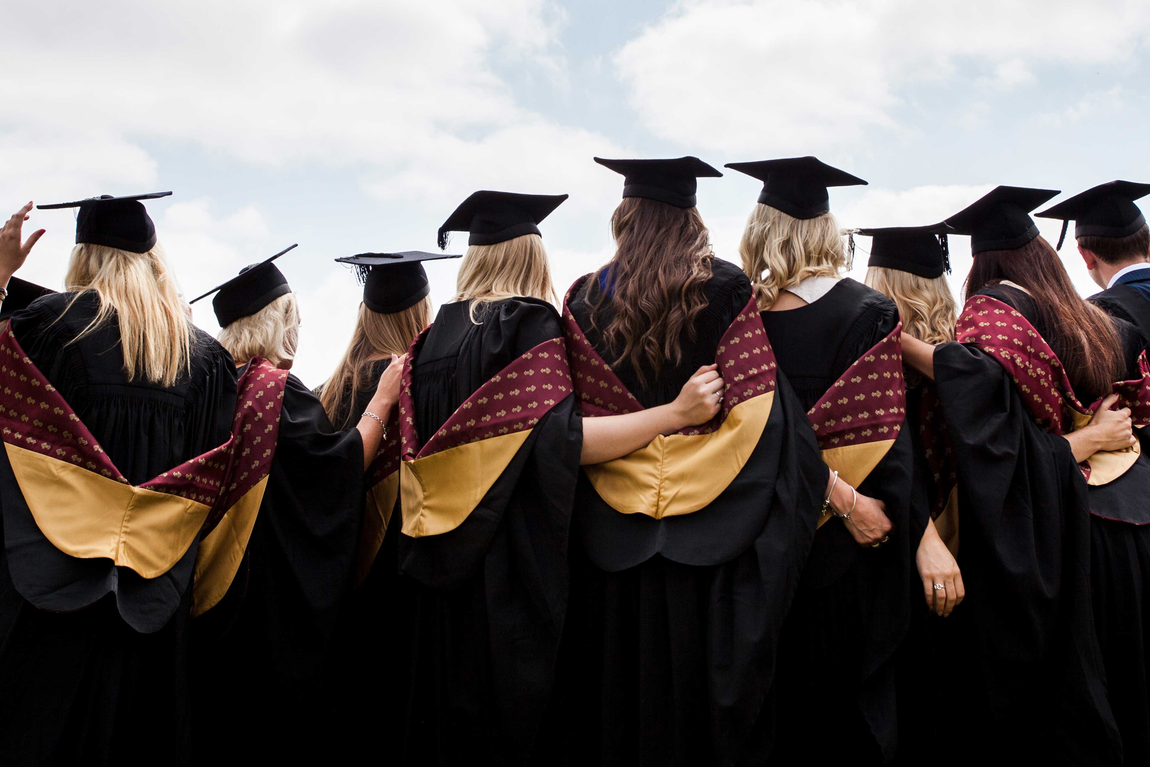 Graduates at convocation