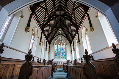 Inside rau chapel