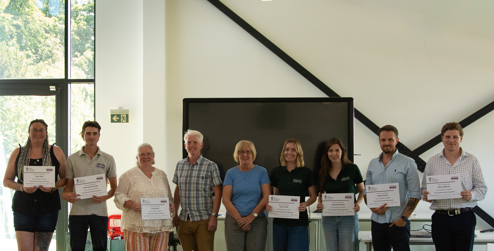 group shot of 9 people