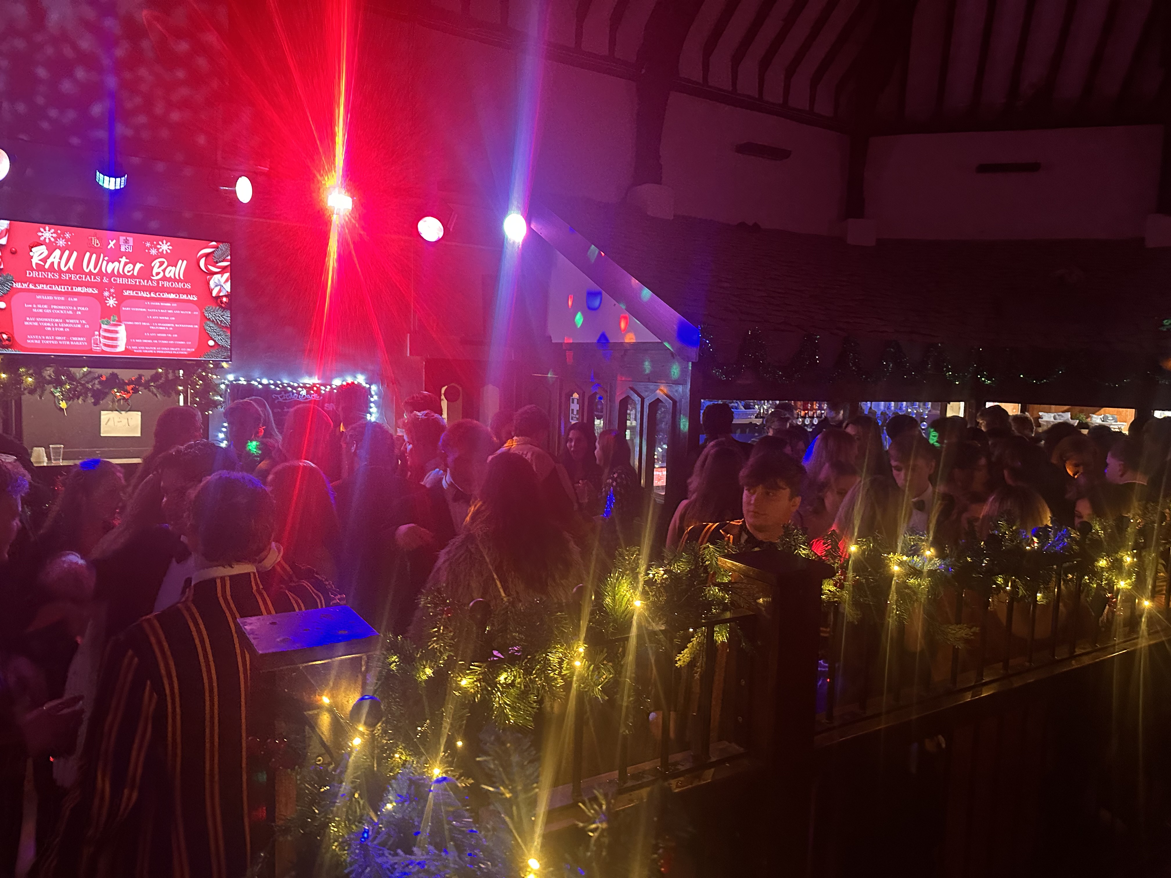 students in the bar