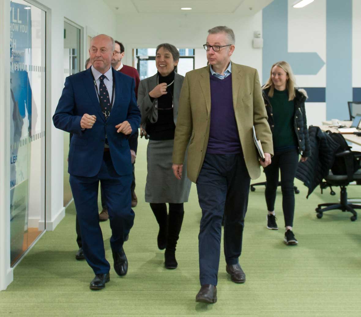 Michel Gove MP visiting the Growth Hub