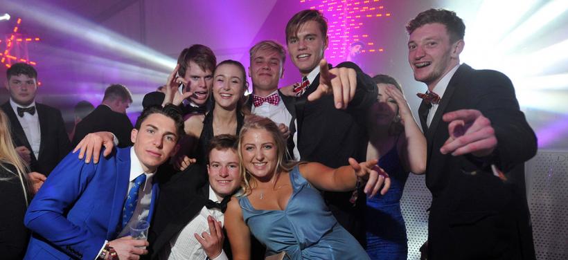 Students at summer ball