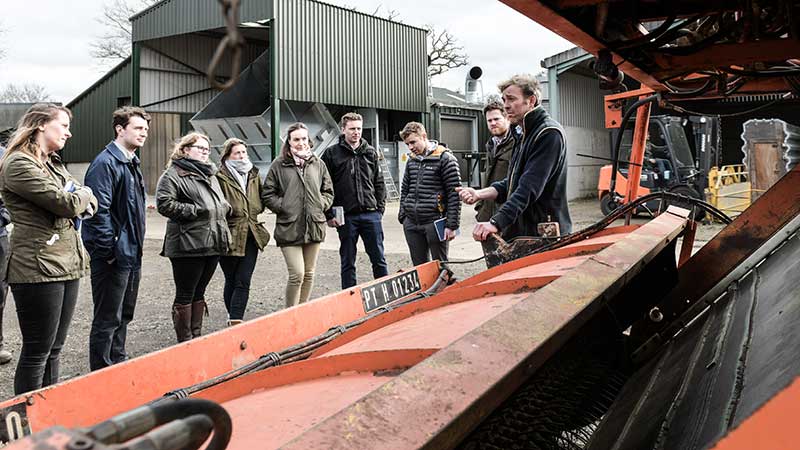 John Edgar Trust students on a farm