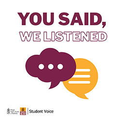 you said we listened logo