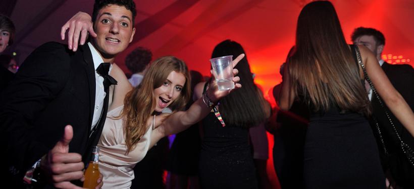 Students at Fresher's ball