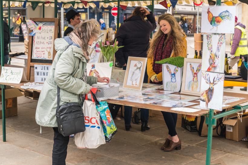 Jen Winnet art- Cirencester Youth-Market 2018
