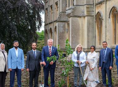 tree planting with delegation from emirate of sharjah