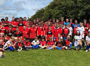 Swindon Town Academy and Stratton Youth Football Club teams at the RAU 3