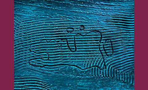 Sculpture which is a reflection from participant of the Reversing the Gaze workshop.