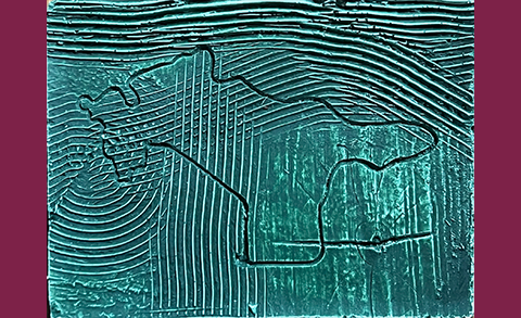 Sculpture which is a reflection from participant of the Reversing the Gaze workshop.